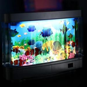Lampes pour aquariums tropicaux, décoration d'aquarium artificielle, océan virtuel en mouvement, veilleuse pour enfants, cadeau de Noël ou d'Halloween, jouet - Product Image 4
