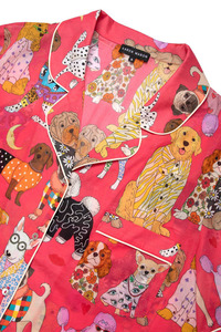 Bộ đồ ngủ nữ in theo yêu cầu của nhà sản xuất, chất liệu tre, lụa modal, viscose, cotton, bộ đồ mặc nhà hai mảnh - Product Image 5