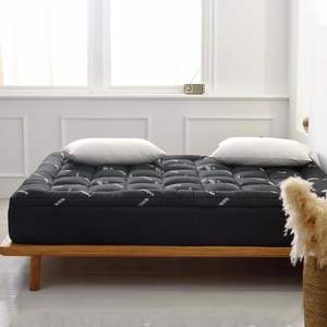 Colchón <span class=keywords><strong>de</strong></span> bambú, funda <span class=keywords><strong>de</strong></span> refrigeración acolchada para cama, cojín <span class=keywords><strong>de</strong></span> colchón <span class=keywords><strong>de</strong></span> bolsillo profundo, almohada superior, Protector plegado <span class=keywords><strong>antiescaras</strong></span> para - Product Image 2