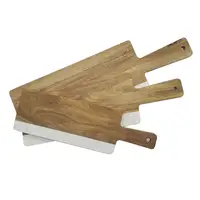 Creative Natural Rustic Handmade Cheese Eco Friendly Large Marble Bamboo Wood Cutting Board