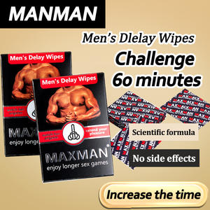 Toallitas Húmedas para Hombre <span class=keywords><strong>MAXman</strong></span> Extra Fuertes, Mejor Efecto, Retrasan la Eyaculación, Toallitas Húmedas para Relaciones Sexuales, Producto para Hombres que Prolonga la Duración - Product Image 1