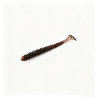 Leurre souple imprimé Bellance en gros, queue en T, 75mm 2g, PVC, pour eau salée, poisson et brochet