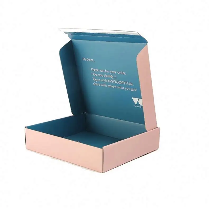 पुनर्नवीनीकरण कस्टम लक्जरी रंग मुद्रण क्राफ्ट गुलाब सोने बुटीक मेलर बॉक्स पैकेजिंग मेलिंग डाक शिपिंग बाल बॉक्स 25x15x10 Cm