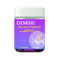 Formule OEM/ODM Gommes multivitaminées probiotiques pour les enfants avec de la vitamine B1 B12 C D3 pour un soutien quotidien