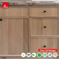 Meubles sur mesure en chêne blanc Alland, armoires de cuisine, solutions de rangement intemporelles en bois clair massif pour les constructeurs