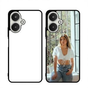 Coques de téléphone portable personnalisées antichoc en TPU 2D pour Redmi A1 A1 Plus - Transparent/Noir - Product Image 1