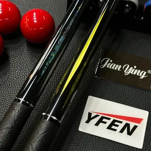 Queues de billard de luxe YFEN 2026 en fibre de carbone T700 légère de haute qualité avec incrustation d'ormeau des grands fonds marins, joint radial 3/8*8 - Product Image 2