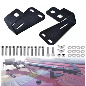 Soporte de montaje para capó JK de acero para instalación de portaequipajes en Jeep - Product Image 1
