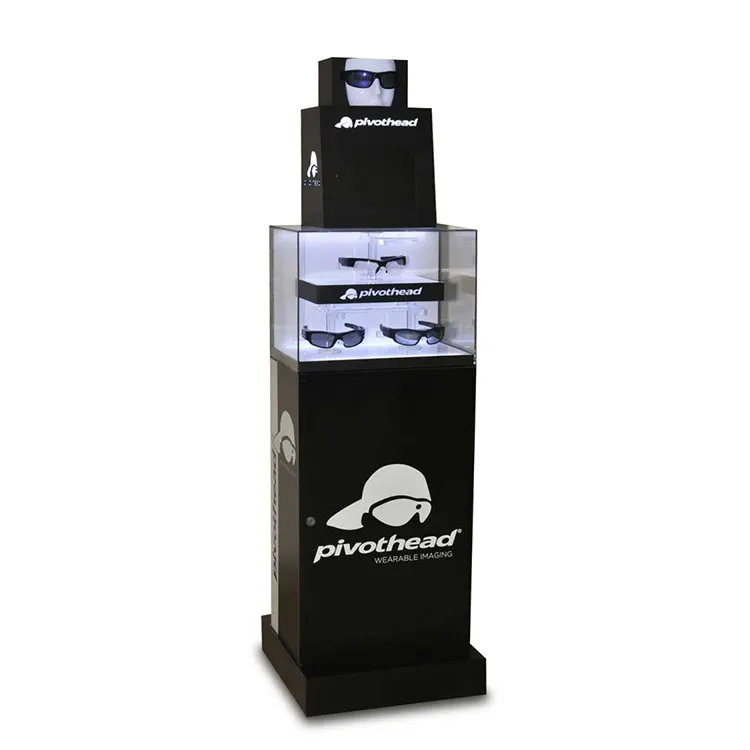 Customized Glasses Display Showcase For Retail Store