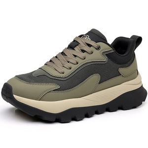 รองเท้ากีฬาผู้ชายแบบตาข่ายระบายอากาศ พื้นยางแบบเตี้ย สไตล์ลำลองสำหรับเดิน - Product Image 4