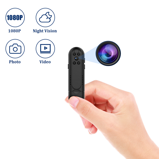 Mini Body Camera HD 1080P Video Recorder Night Vision Motion Detection Video Audio Voice Recorder Pen Pocket Cam