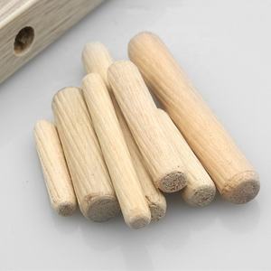 Quincaillerie d'ameublement Extrémités biseautées en bois Goujons en bois cannelés droits coniques pour meubles - Product Image 4