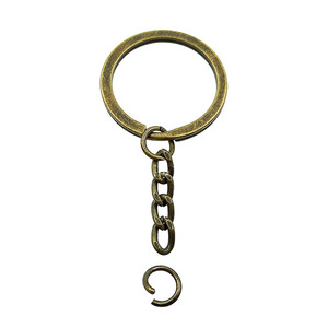 Anneaux plats fendus en acier de 30 mm argentés/dorés/noirs/bronze pour porte-clés, loisirs créatifs, fabrication de porte-clés - Product Image 6