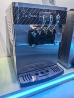 Máquina de Helados Comercial de Alta Calidad al Mejor Precio, 3 Salidas, Totalmente Automática, de Acero Inoxidable, Eléctrica 220V, para Helado de Leche y Maíz