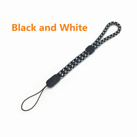 Cordon en nylon tressé épais réglable pour téléphone, porte-clés, talkie-walkie, clé USB, bracelet anti-perte Bluetooth