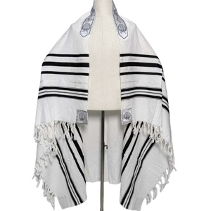 Mantón de oración grande de algodón para hombre, transpirable, duradero, ligero, a prueba de viento, para todas las estaciones, para uso mesiánico musulmán judío - Product Image 2