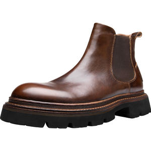 Zapatos Formales de Piel Genuina para Hombre, Diseño Minimalista, Antideslizantes, Impermeables, para Ocasiones de Negocios de Otoño - Product Image 2