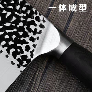 Hand-forged hammered knife, cleaver, sharp, no sharpening required, chef-grade knife, business <b>gift</b> knife, Yangjiang - Product Image 2