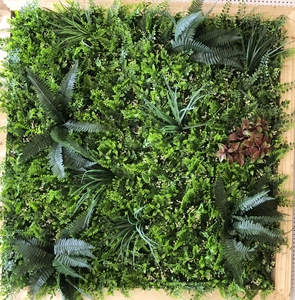 Высокое качество, индивидуальные 3D искусственные джунгли, Искусственные пластиковые вертикальные садовые зеленые стены, уличные цветы, листья - Product Image 5