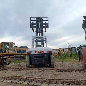 Venta caliente usada TCM 10T carretilla elevadora diésel 10TON Japón FD100 con motor central para industrias de restaurantes - Product Image 6