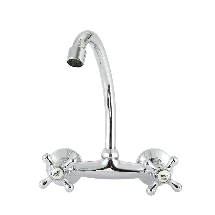 LIRLEE OEM Wall Mounted 304 stainless steel kitchen sink faucet water taps