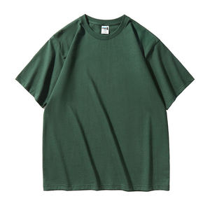 Camisetas Casuales de Jersey para Hombre, de Alta Calidad, Hombros Caídos, Corte Regular, Diseño Sólido, Impresión Serigráfica, Algodón Ecológico - Product Image 5