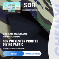 Feuille de néoprène camouflage directement de l'usine, impression numérique par sublimation personnalisée sur surface nylon/polyester pour vêtements de sport et sacs