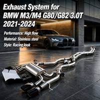 Sistema de Escape de Acero Inoxidable OEM de Alto Rendimiento, Tubo de Escape y Silenciador, Compatible con BMW M3/M4 G80/G82 3.0T 2021-2024