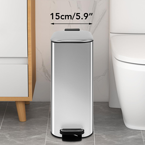 <span class=keywords><strong>30L</strong></span> Thép Không Gỉ Mỏng Thùng Rác Có Thể Nhà Bếp Vuông Cảm Biến Điện Tử Chất Thải <span class=keywords><strong>Bin</strong></span> Hộ Gia Đình Bàn Đạp Mở Thùng Rác <span class=keywords><strong>Bin</strong></span> - Product Image 6