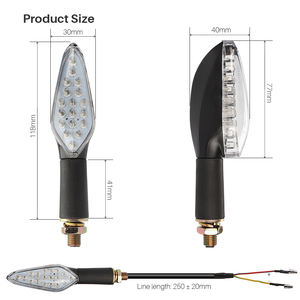 <span class=keywords><strong>Clignotant</strong></span> <span class=keywords><strong>Clignotant</strong></span> <span class=keywords><strong>LED</strong></span> Arrière de <span class=keywords><strong>Moto</strong></span> pour Cafe Racer - Product Image 5