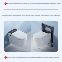 Toilette intelligente murale pour salle de bain, bidet intelligent, vente en gros pour détaillants et distributeurs d'articles sanitaires