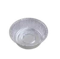 Bol rond jetable en aluminium, récipient en feuille d'aluminium de qualité alimentaire robuste pour friteuse à air, barbecue, plats à emporter, cuisson