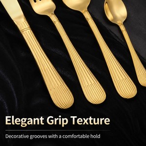 Elegant Modern Stainless Steel Eco-Friendly <b>Flatware</b> <b>Set</b> with Mirror Polish for Wedding Party Sustainable Spoon Hotel Cutlery - Product Image 6