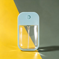 Flacon pulvérisateur transparent de 45 ml, petit format portable, flacon pompe en plastique pour parfum, conteneur de stockage de liquides