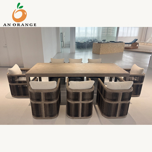 Set da Pranzo <span class=keywords><strong>per</strong></span> Esterni, Arredamento da <span class=keywords><strong>Giardino</strong></span> e Cortile, Tavolo e Sedie da Ristorante <span class=keywords><strong>per</strong></span> Esterni, Set Tavolo da Pranzo in <span class=keywords><strong>Legno</strong></span> <span class=keywords><strong>di</strong></span> Teak <span class=keywords><strong>per</strong></span> 12 Persone - Product Image 3