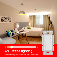 Interrupteur variateur de lumière LED Triac AC à un seul pôle pour ampoules incandescentes de 600 watts et LED/CFL de 150 watts
