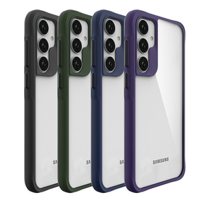 Étui de protection antichoc Lichicase avec bord en TPU flexible et dos <span class=keywords><strong>rigide</strong></span> en PC pour iPhone 16, 16 Plus, 16 Pro, 16 Pro Max, <span class=keywords><strong>coque</strong></span> transparente - Product Image 1