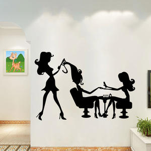Vinilos Decorativos <span class=keywords><strong>de</strong></span> Pared con Silueta Negra <span class=keywords><strong>de</strong></span> Chica Hermosa, para Peluquería, Salón <span class=keywords><strong>de</strong></span> Belleza, Decoración <span class=keywords><strong>de</strong></span> Sala <span class=keywords><strong>de</strong></span> Estar - Product Image 6