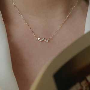 Collier pendentif CANNER élégant en argent 925 avec une rangée de petits cœurs entrelacés en zircon, pour femmes, cadeaux pour la Saint-Valentin et Noël - Product Image 5