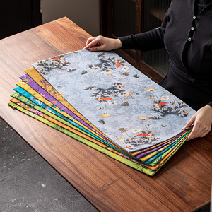 Traditional Chinese Style Printed Tea Mat Waterproof <b>Table</b> <b>Runner</b> For Tea Ceremony Dehua Origin First Class Quality - Product Image 1