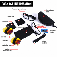 Vente directe d'usine, lunettes tactiques polarisées C6, sports de plein air, anti-vent, anti-explosion, avec 4 lentilles interchangeables