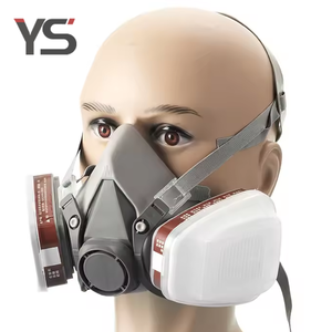 Respirador de Media Cara Profesional YS, Cómodo, Reutilizable, Protección Contra Polvo y Gases, Fácil de Limpiar, Mascarilla Antipolvo - Product Image 1