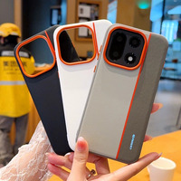 Nouvelle coque de téléphone portable antichoc en similicuir rigide avec anneau métallique de protection d'appareil photo et charge sans fil pour OnePlus 15 13 15T 13T 13s