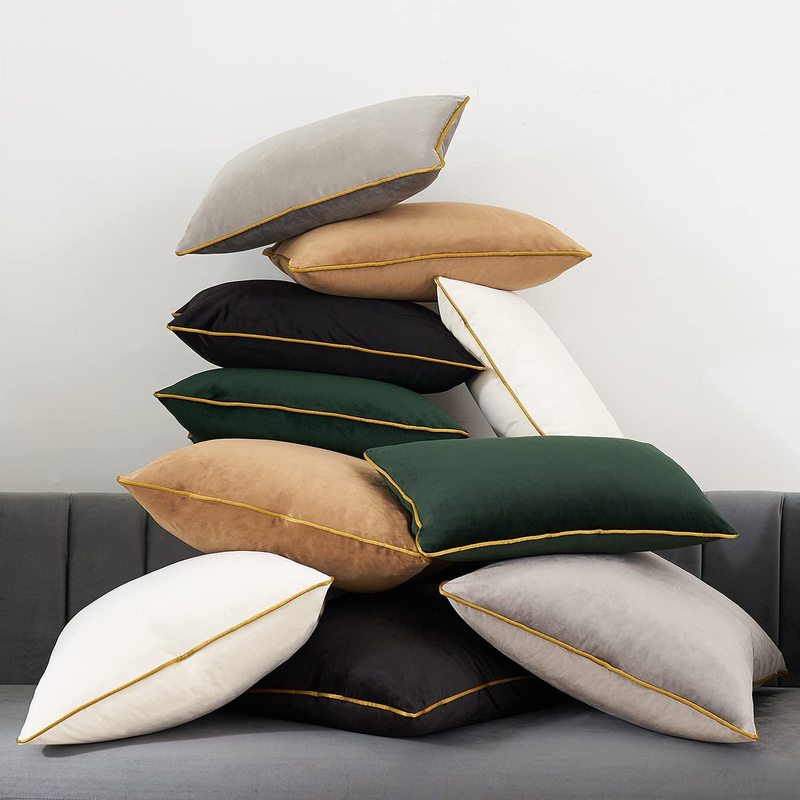 Custom Size Velvet Throw Pillow Covers