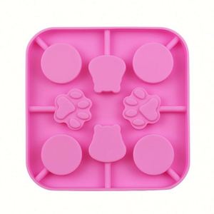 Molde de silicona ecológico para caramelos duros y piruletas, con 8 cavidades en forma de pies y cabeza de oso, molde de resina OEM/ODM, muestra gratuita de fábrica - Product Image 3