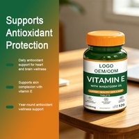 Tablet Vitamin E Suplemen Diet Antioksidan Larut Lemak OEM/ODM untuk Menjaga Kesehatan Sel