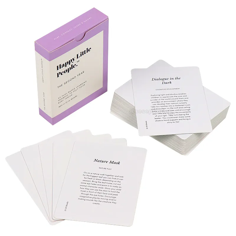 Custom Printing Bulk Personalized Design Learning Card Flashcards Cognitive Cards For Kids Educational
