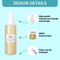 Pulvérisateur à pompe anti-déversement en plastique PP 24/410 à brume fine, blanc mat, pour flacons de parfum et cosmétiques, réutilisable, durable, personnalisable