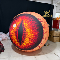 Yeux gonflables réalistes pour Halloween, décoration suspendue pour fête sur le thème de l'horreur d'Halloween