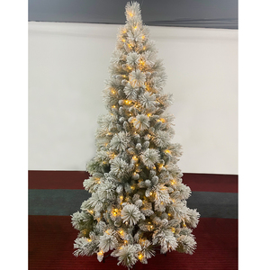 7.5ft dày đổ xô chống cháy PVC PE 1000 lời khuyên chi nhánh 800led ấm trắng Cây giáng sinh - Product Image 3